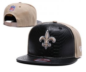 Wholesale Cheap NFL New Orleans Saints Team Logo Black Adjustable Hat YD