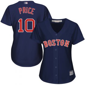 Wholesale Cheap Red Sox #10 David Price Navy Blue Alternate Women\'s Stitched MLB Jersey