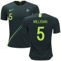 Wholesale Cheap Australia #5 Milligan Away Soccer Country Jersey