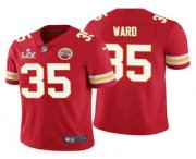 Wholesale Cheap Men's Kansas City Chiefs #35 Charvarius Ward Red 2021 Super Bowl LV Limited Stitched NFL Jersey