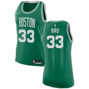 Wholesale Cheap Nike Boston Celtics #33 Larry Bird Green Women's NBA Swingman Icon Edition Jersey