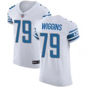 Wholesale Cheap Nike Lions #79 Kenny Wiggins White Men's Stitched NFL New Elite Jersey