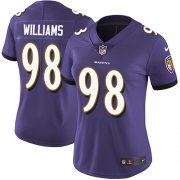 Wholesale Cheap Nike Ravens #98 Brandon Williams Purple Team Color Women's Stitched NFL Limited Vapor Untouchable Limited Jersey