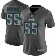 Wholesale Cheap Nike Eagles #55 Brandon Graham Gray Static Women's Stitched NFL Vapor Untouchable Limited Jersey