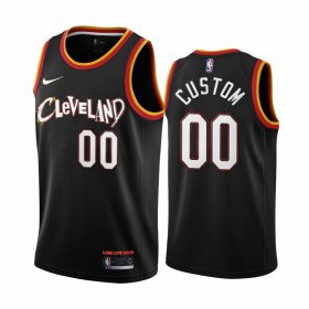 Wholesale Cheap Men\'s Nike Cavaliers Custom Personalized Swingman Black NBA 2020-21 City Edition Jersey
