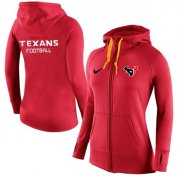 Wholesale Cheap Women's Nike Houston Texans Full-Zip Performance Hoodie Red