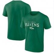 Wholesale Cheap Men's Baltimore Ravens Kelly Green Celtic Knot T-Shirt