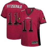 Wholesale Cheap Nike Cardinals #11 Larry Fitzgerald Red Team Color Women's Stitched NFL Elite Drift Fashion Jersey