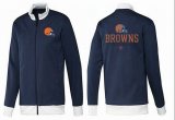 Wholesale Cheap NFL Cleveland Browns Victory Jacket Dark Blue