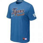 Wholesale Cheap Detroit Tigers Nike Short Sleeve Practice MLB T-Shirt Indigo Blue