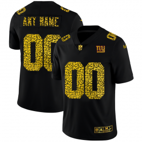Wholesale Cheap New York Giants Custom Men\'s Nike Leopard Print Fashion Vapor Limited NFL Jersey Black