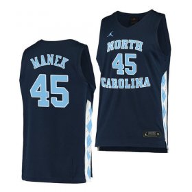Wholesale Cheap Men\'s North Carolina Tar Heels #45 Brady Manek Navy Basketball Jersey