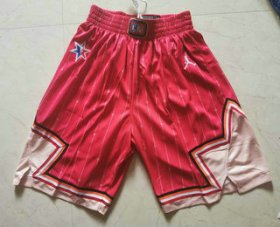 Wholesale Cheap Men\'s Red Jordan Brand 2020 All-Star Game Swingman Stitched NBA Shorts