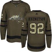 Wholesale Cheap Adidas Capitals #92 Evgeny Kuznetsov Green Salute to Service Stitched Youth NHL Jersey