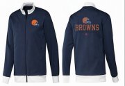 Wholesale Cheap NFL Cleveland Browns Victory Jacket Dark Blue