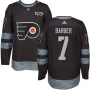 Wholesale Cheap Adidas Flyers #7 Bill Barber Black 1917-2017 100th Anniversary Stitched NHL Jersey