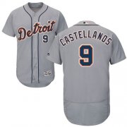 Wholesale Cheap Tigers #9 Nick Castellanos Grey Flexbase Authentic Collection Stitched MLB Jersey