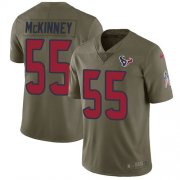 Wholesale Cheap Nike Texans #55 Benardrick McKinney Olive Men's Stitched NFL Limited 2017 Salute To Service Jersey