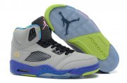 Wholesale Cheap Air Jordan 5 New Color Shoes Light gray/Blue/Green
