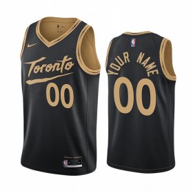 Wholesale Cheap Men\'s Nike Raptors Personalized Black NBA Swingman 2020-21 City Edition Jersey