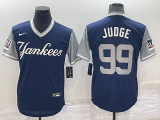 Wholesale Cheap Men's New York Yankees #99 Aaron Judge Judge Navy LLWS Players Weekend Stitched Nickname Nike Jersey