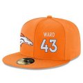 Wholesale Cheap Denver Broncos #43 T.J. Ward Snapback Cap NFL Player Orange with White Number Stitched Hat