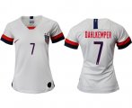 Wholesale Cheap Women's USA #7 Dahlkemper Home Soccer Country Jersey