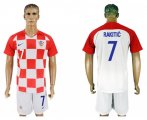 Wholesale Cheap Croatia #7 Rakitic Home Soccer Country Jersey