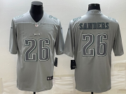 Wholesale Cheap Men's Philadelphia Eagles #26 Miles Sanders Gray Atmosphere Fashion Stitched Jersey