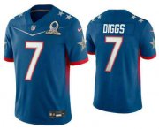 Wholesale Cheap Men's Dallas Cowboys #7 Trevon Diggs Blue 2022 Pro Bowl Vapor Untouchable Stitched Limited Jersey