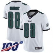 Wholesale Cheap Nike Eagles #88 Dallas Goedert White Men's Stitched NFL 100th Season Vapor Limited Jersey