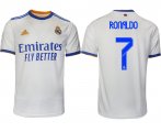 Wholesale Cheap Men 2021-2022 Club Real Madrid home aaa version white 7 Soccer Jerseys