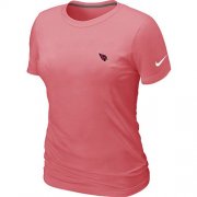 Wholesale Cheap Women's Nike Arizona Cardinals Chest Embroidered Logo T-Shirt Pink