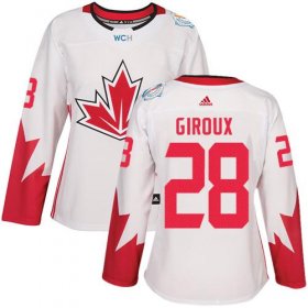 Wholesale Cheap Team Canada #28 Claude Giroux White 2016 World Cup Women\'s Stitched NHL Jersey