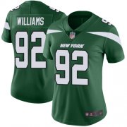 Wholesale Cheap Nike Jets #92 Leonard Williams Green Team Color Women's Stitched NFL Vapor Untouchable Limited Jersey