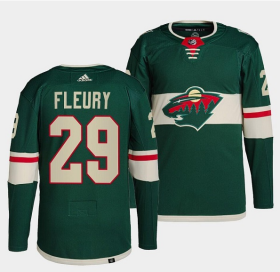 Wholesale Men\'s Minnesota Wild #29 Marc-Andre Fleury Green Stitched Jersey