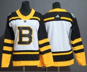 Wholesale Cheap Adidas Bruins Blank White Authentic 2019 Winter Classic Women's Stitched NHL Jersey
