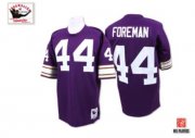 Wholesale Cheap Mitchell and Ness Vikings #44 Chuck Foreman Purple Stitched Throwback NFL Jersey