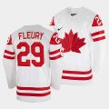 Wholesale Cheap Men's Marc-Andre Fleury Canada Hockey White 2022 Beijing Winter Olympic #29 Home Jersey