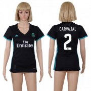 Wholesale Cheap Women's Real Madrid #2 Carvajal Away Soccer Club Jersey