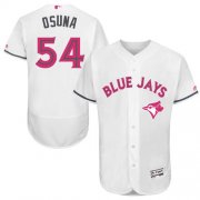 Wholesale Cheap Blue Jays #54 Roberto Osuna White Flexbase Authentic Collection Mother's Day Stitched MLB Jersey