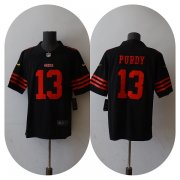 Wholesale Cheap Men's San Francisco 49ers #13 Brock Purdy Black Vapor Untouchable Limited Stitched Jersey