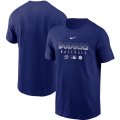 Wholesale Cheap Men's Los Angeles Dodgers Nike Royal Authentic Collection Team Performance T-Shirt