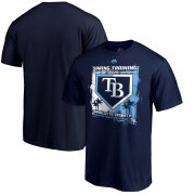 Wholesale Cheap Tampa Bay Rays Majestic 2019 Spring Training Grapefruit League Base on Ball T-Shirt Navy