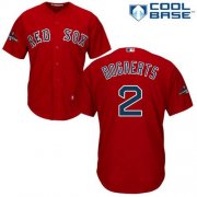 Wholesale Cheap Red Sox #2 Xander Bogaerts Red Cool Base 2018 World Series Stitched Youth MLB Jersey
