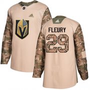 Wholesale Cheap Adidas Golden Knights #29 Marc-Andre Fleury Camo Authentic 2017 Veterans Day Stitched Youth NHL Jersey