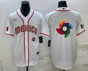 Wholesale Cheap Men's USA Baseball Big Logo 2023 White World Classic Stitched Jerseys