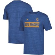 Wholesale Cheap Real Madrid adidas Bar None Tri-Blend T-Shirt Heathered Blue