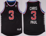 Wholesale Cheap 2015 NBA Western All-Stars #3 Chris Paul Revolution 30 Swingman Black Jersey