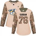 Wholesale Cheap Adidas Predators #76 P.K Subban Camo Authentic 2017 Veterans Day Women's Stitched NHL Jersey